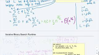 Time Complexity Part 5: Iterative Binary Search