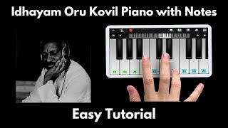 Idhayam Oru Kovil Piano Tutorial with Notes | Ilayaraja | Perfect Piano | 2020