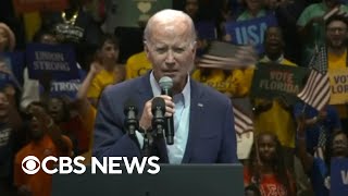President Joe Biden supports Democrats in Florida ahead of Election Day