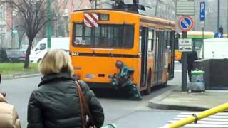 Incidente Filobus a Milano