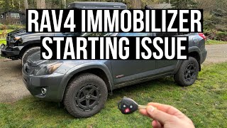 Diagnosing a Toyota RAV4 faulty key immobilizer