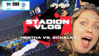 HERTHA VS. SCHALKE - BUNDESLIGA | STADIONVLOG 💥🏟 WAHNSINNSSPIEL