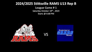 U13 RAMS : League Game 1 - Cumberland Jr. Grads