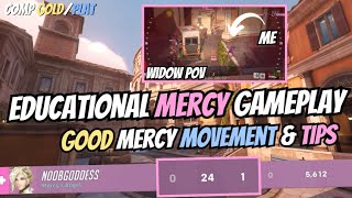 Smooth Mercy MOVEMENT \u0026 Tips! 🎀 How I avoid a Widowmaker 🕷 - S9 ✨ PC Mercy Gameplay ✨ ~ Overwatch 2