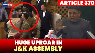 Article 370: Huge spat marks first day of J\u0026K Assembly