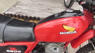 ワンオーナーＸＬ250Ｓエンジン始動♪