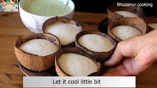 Coconut Shell Idli | Idli in Coconut Shell | Idli in new style | New Breakfast idea no soda