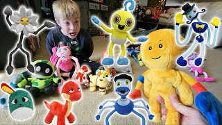 New Poppy Playtime Plush Unboxing! Baby Long Legs, Daddy Long Legs, Daisy, Bron, Boogie Bot, Player!