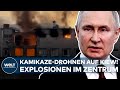 PUTINS KRIEG: Russische Attacke mit Kamikaze-Drohnen! Ukraine meldet Explosionen im Zentrum von Kiew