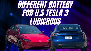 2024 Tesla Model 3 Ludicrous US battery VS China / Europe battery