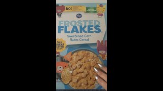 ASMR Quiet Cereal Box Game Play - Kroger Frosted Flakes- Spot the Difference games