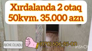 Xırdalanda düşmə qiymətə. 26 cı məhəllədə. 2 otaq. Kürsülü. Qoşa daş. Əla təmirli. 50kvm. 35.000 azn