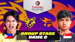 ONIC PH vs TEAM FLASH GAME 2 | PH vs SG | SNAPDRAGON PRO SERIES S6 - CHALLENGE FINALS