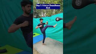 😱Feint Tornado Kick Tutorial!🌪️ #selfdefense  #360kick #shorts #prfclub