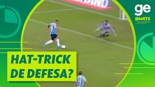 NÃO PASSA NADA! CARA A CARA COM DIEGO SOUZA, GOLEIRO DEFENDE 3 BOLAS DO GRÊMIO | #shorts | ge.globo