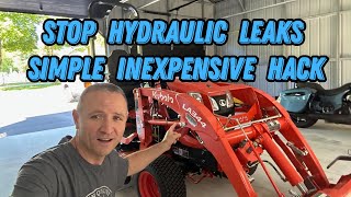 Stop Hydraulic Leaks for Good on Your Kubota BX Tractor! Use this simple Hack!