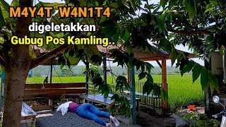 Lokasi tempat ditemukan Marsinah tergeletak Gubug Pos Kamling tengah Sawah kejadian Nganjuk 1993.