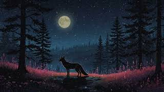 [作業用BGM]【30MIN】月夜狐影・森林白噪音・專注讀書BGM | Moonlit Fox Forest・Nature Sounds・Study Music 🦊🌙