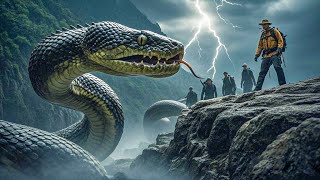 A giant snake slaughters the island, and the expedition team escapes from the edge of the cliff!