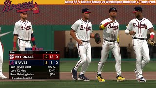 MLB The Show 24 | Atlanta Braves vs Washington Nationals | Game 55