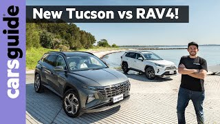 Hyundai Tucson Highlander vs Toyota RAV4 Cruiser Hybrid - SUV Comparison Review Australia