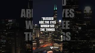 blessed are you who see and hear