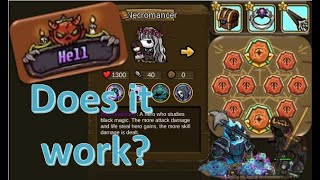 『🏰守城聯機 Castle Defense Online』 Hell Level Boss raid in my Necromancer Full ATK Build.