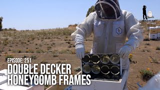 Setting up Honey Supers with Double Decker Round Comb Frames for Raw Honeycomb | The Bush Bee Man