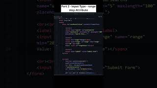 Master HTML Input Type Range with Step Attribute - Complete Tutorial! #htmlform #codewithmayur