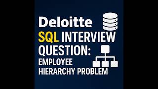 Deloitte SQL Interview Question: Solve the Tricky Employee Hierarchy Problem (with SQL Code)