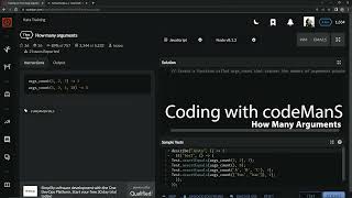Codewars 7 kyu How Many Arguments Javascript