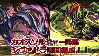 【パズドラ】1周3分！カオスソルジャー降臨 シヴァドラ周回編成 【遊戯王コラボ】