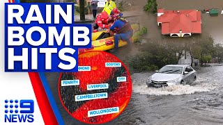 Evacuations ordered as Sydney faces major flooding event: Weather warnings in NSW | 9 News Australia