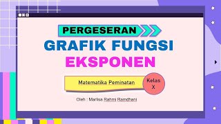 PERGESERAN GRAFIK EKSPONEN