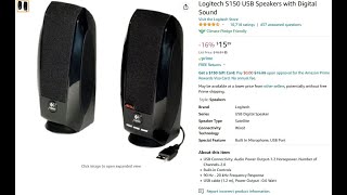 Unboxing, Test and Review | Logitech S150 USB Speakers