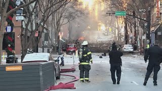 Massive explosion tears through downtown Nashville