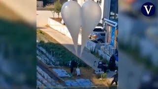 Corea del Norte lanza centenares de globos rellenos de desechos a su vecino del sur