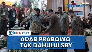 Adab Presiden Prabowo Enggan Dahului SBY di Acara Silaturahmi Koalisi, Tunggu SBY Jalan \u0026 Duduk Dulu