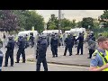 anti migrant protesters clash with gardai in coolock