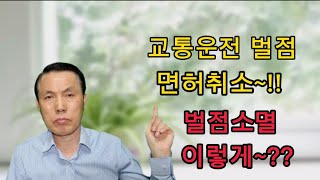 운전자 벌점누적의 면허정지와 면허취소/ 벌점관리와 소멸