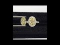 1.52 ct fancy yellow oval diamond