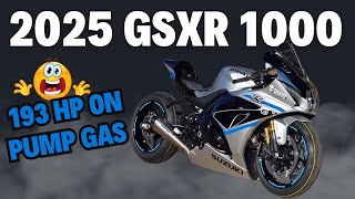 2025 GSXR 1000 Makes 193 HP on PUMP Gas!