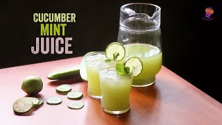 Cucumber Mint Juice | Refreshing Cucumber Mint Lime Juice | Weightloss Recipe