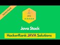 HackerRank Java Stack problem solution in Java | Java problems solutions | Programmingoneonone
