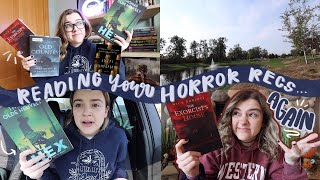 Reading YOUR HORROR RECS again 👻 (reading vlog part 2)