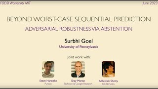 2023 CCSP Workshop - Surbhi Goel (UPenn)