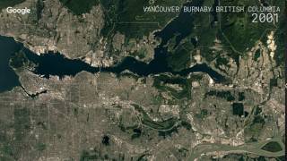 Google Timelapse: Vancouver and Burnaby, British Columbia