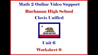 Math 2 Unit 6 WS 0 Homework Help Morgan