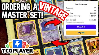 Using TCGPlayer to Order a VINTAGE Pokemon MASTER SET! 2025 NEW METHOD!