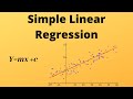 machine learning with python video 12 : simple linear regression